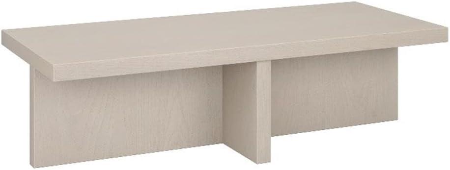 Henn&Hart 54" Alder White MDF Coffee Table