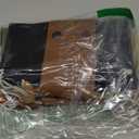 Youeon 4 Pcs Waxed Canvas Foraging Bag Set, Collapsible Mushroom Hunting & Camping Pouches with 2 Small Pockets, Multi-Use Leather Belt Bag for Outdoor Hiking, Tool Storage, 4 Colors