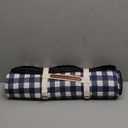 G GOOD GAIN Waterproof Picnic Blanket Portable with Carry Strap for Beach Mat or Family Outdoor Camping Party (Berry Blue)