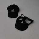 Pawaboo 2PC Owner and Dog Hat Set, Pet's Mom/Dad Baseball Cap Set, Dog Visor Cap Sun Protection Hats with Ear Holes and Adjustable Strap, Family Matching Hats, XL, Black