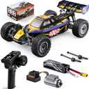 DIKAVEY 1/12 Brushless RC Cars for Adults,Remote Control Car for Fast Max 50 MPH 4X4 High Speed Racing RC Buggy with 3S 2200 mAh Battery,Fast Off-Road RC Truck, Suitable as Giftfor Beginner -Yellow