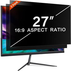 PYS 27 Inch Monitor Privacy Screen for 16:9 Widescreen Monitor, 2 Pack