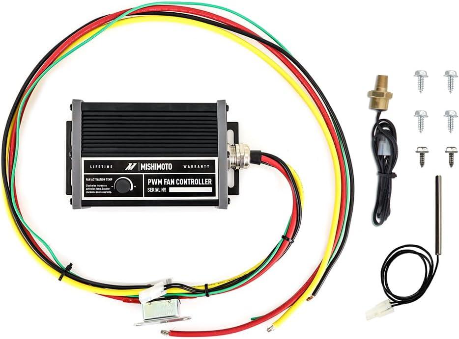 Mishimoto MMFAN-PWM-UBK Pulse Width Modulation Fan Controller, Black