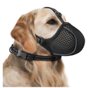 Dog Muzzle,Soft Nylon Muzzles Anti Biting Barking Chewing,Breathable Reflective Adjustable Loop Pets for Small Medium Large Sized Dogs,Allows Panting and Drinking(Black L)
