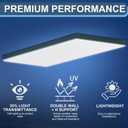 Pushglossy 23.75" x 47.75" x 0.2" Fluorescent Light Covers Classroom Office Diffuser Panels for 2x4ft Drop Ceiling Light Fixture Polycarbonate Replacement Cover for Hospitals Home(4 Pack,Milky White)