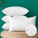 MIULEE Pack of 4 12x20 Inch Outdoor Pillow Inserts Waterproof Decorative Throw Pillow Insert, Rectangle Lumbar Garden Pillow Form for Patio Sofa Couch