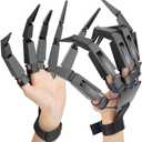 Finger Extension Toys,Scary Skeleton Hand Gloove Witch Ghost Toys Halloween Party Decoration Accessory for Men Women(A Pair-Black) 2025