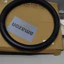 Aimato Car Steering Wheel Cover Carbon Fiber, Ultra-Thin Car Steering Wheel Cover,Comfortable & Breathable Microfiber,Universal Fit for Most Cars, Bright Black