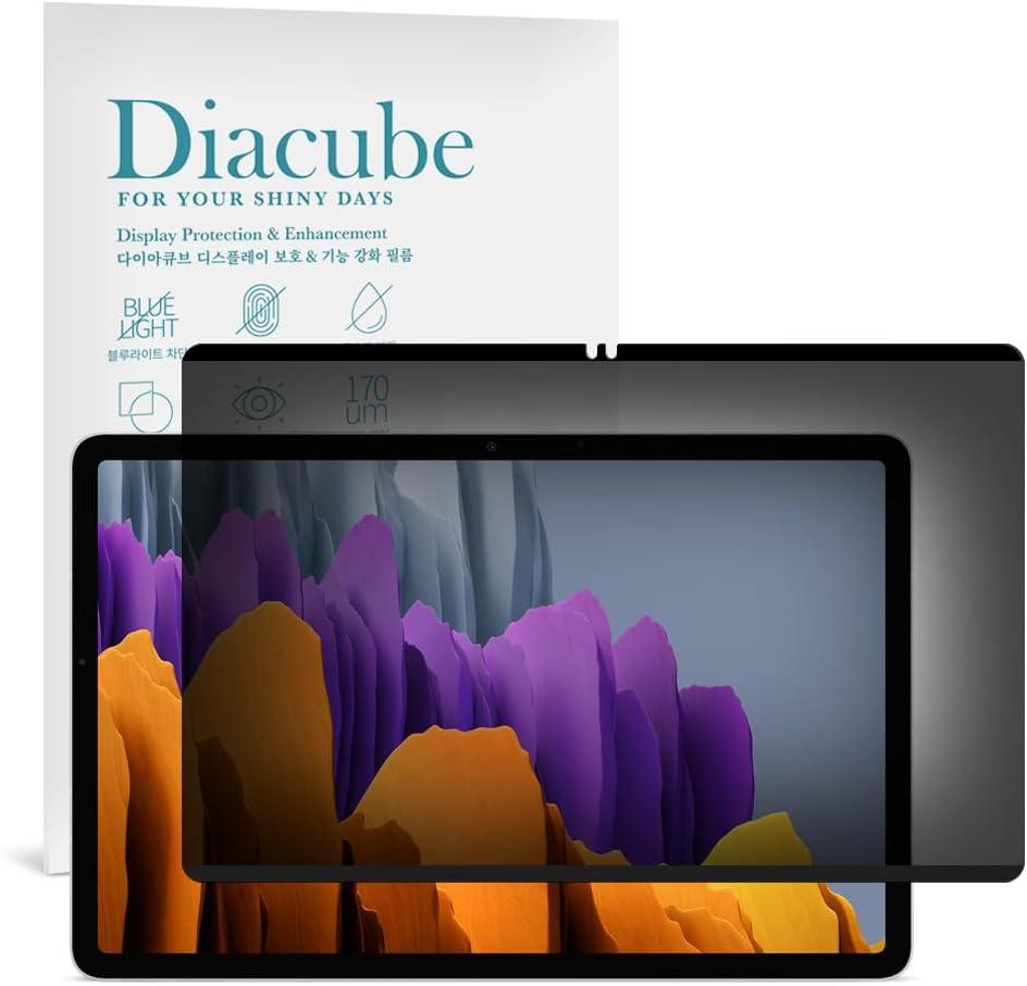 Magnetic & Nano Adsorption 360 4-Way Privacy Screen Protector for Samsung Galaxy Tab S10 Plus/S9 Plus/S9 FE Plus 12.4 inch | Detachable, Anti-Spy, Anti-Fingerprint | Works in Both Landscape & Portrait Modes