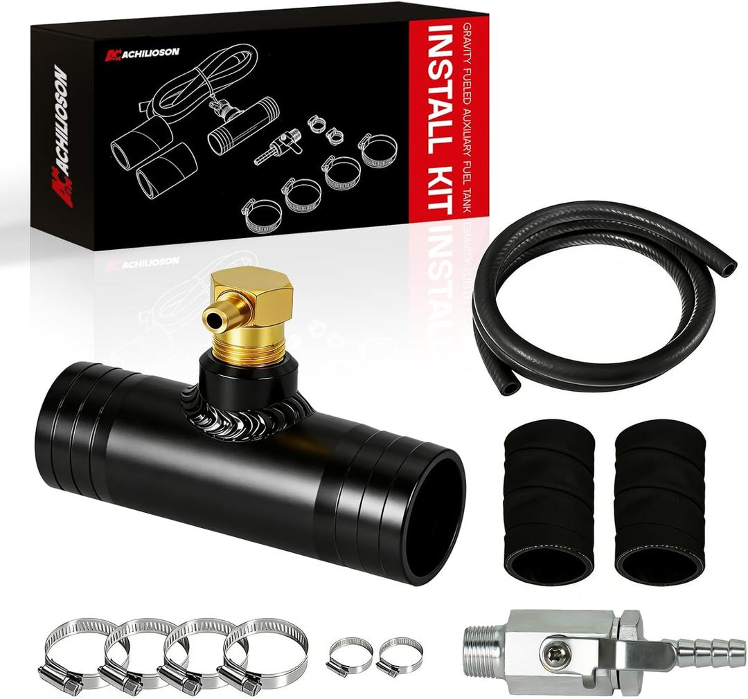 Gravity Fueled Auxiliary Fuel Tank Install Kit 11025 | Compatible with Rds Auxiliary Fuel Tank & Compatible with Newer Models with 1½" Fill Line