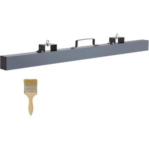 Happybuy 105lbs Hanging Magnetic Sweeper Pickup Tool, Nail Hang-Type Magnetic Forklift Sweeper, Industrial Grade Magnets Steel Material Hunting Accessories for Picking Up Bolts Nails Iron Chips Metals