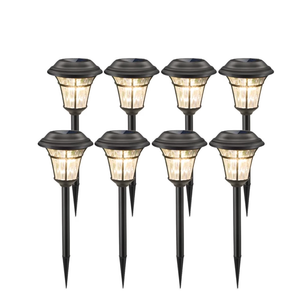MAGGIFT 8 Pack Outdoor Solar Lights - Waterproof, Solar Pathway & Garden Lights for Yard & Patio, Solar Powered for Driveway