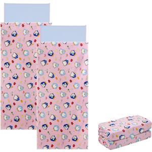 2PCS Cover Replacement Compatible with Kindermat 4 Section Rest Mat,Pink,Soft Breathable and Washable Sheet for Preschool Kindergarten Toddler Daycare(Mat Not Included)