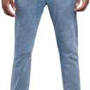 Men's Soft Slim Fit Stretch Cotton Denim Jeans Pants, 33Wx32L