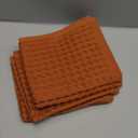 sea me at home Waffle Washcloths Set, 100% Turkish Cotton (Terra)