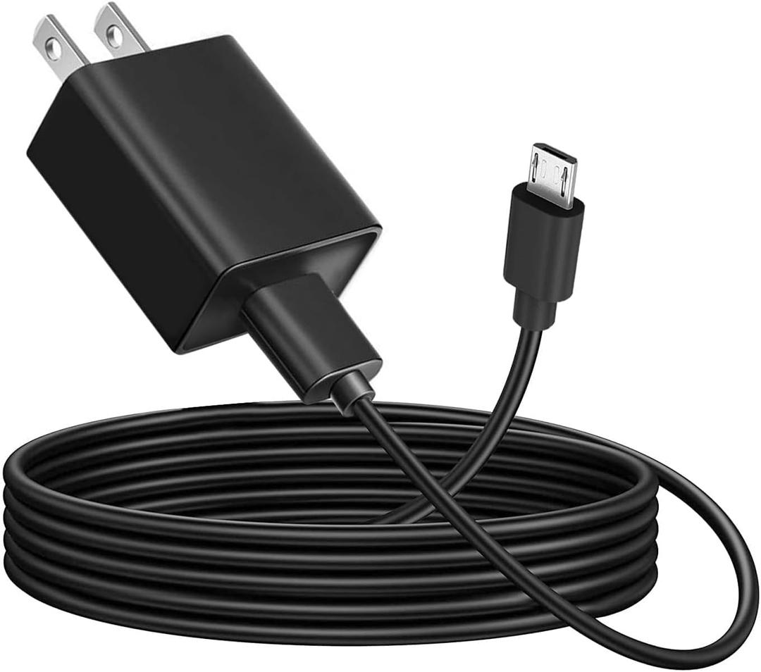 5V 2A 1A Fast Micro USB B Wall Charger Adapter for Kindle Paperwhite 2-12th, Oasis E-Reader,Scribe, Fire 6 7 8 10 Plus Kids Tablet, Samsung Galaxy S7 S6 Note 5 4,TCL, LG,PS4,Moto Android Phone & More