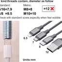 13 Inch Metal Bed Legs Replacement for Electric Adjustable Bed Base Frame, Tall Bed Feet Screw in, Set of 4