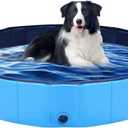 Dog Pool Foldable Dog Pool pet Pool Swimming Pool Portable Suitable for Indoor and Outdoor use (40x12in)
