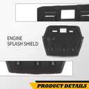 Engine Splash Shield Compatible with 2014-2020 Mini Cooper F55 F56 Under Engine Cover Shield Black 51757343141
