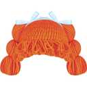 Halloween Cabbage Costume Baby Yarn Wig for Girl Infant Baby Cabbage Wigs for Boys Girls Infant Costume(Orange,Cute)