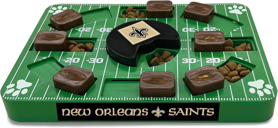Pets First NFL New Orleans Saints Puzzle Toy, Puzzle Treat Dog Toy, Interactive Dog Treat Toy, Dog Puzzle