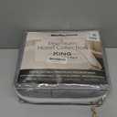 Mueller Ultratemp King Size Sheets Set, Super Soft 1800, 6 Piece, Deep Pocket up to 16" Cooling Sheets King Size, Transfers Heat, Breathes Better, Hypoallergenic, Wrinkle, Light Grey (King, Light Gray)