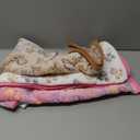 Luciphia 1 Pack 3 Blankets Super Soft Fluffy Premium Fleece Pet Blanket Flannel Throw for Dog Puppy Cat Paw Brown/Pink/White Small(23x16 inch)