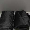 Likorlove Patio Chair Covers Waterproof  36" W x 37" D x 36" H, Heavy Duty 600D Outdoor Furniture Covers for Lounge Deep Seat Chairs, Windproof with Buckles & Air Vent, Black (2 Pack)