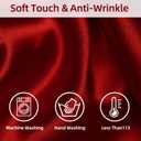 Yahpetes 2 Pcs Chair Covers Polyester Spandex Banquet Chair Cover Universal Washable Slipcovers Protector Removable Chair Seat Covers for Wedding Banquet Dining Party Decorations (Red)
