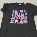 Groovy in My Big Sister Era TShirt (Small, Black)