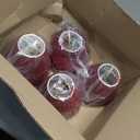 Aspen Creative 33124-6 Small Pleated Empire Shape Chandelier Clip-On Lamp Shade, Burgundy, 3" Top x 6" Bottom x 5" Slant, 6 Pack