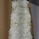 3pcs 26 inch Huge Extra-Large Silk White Hydrangea Artificial Flowers, Faux Fake Hydrangea Flowers with Long Stems, for Outdoor Wedding Party Office Home Decoration