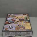 JUQU Christmas Train Set for Kids Ages 3-8  Remote Control Steam Locomotive Toy Train with Lights, Sounds, Smoke & Tracks, Christmas Tree Train Set Gifts with Cargo Cars for Around or Under Tree