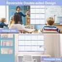 5 x 24" x 36" 2026 Wall Calendar, Folded Wet & Dry Erase Wall Calendar 12 Month, Yearly Laminated Wall Calendars, Reversible Annual Planner, Horizontal/Vertical, with Julian Dates