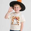 Baseball Ghost Shirt Boys Girls Funny Spooky Season Tee Fall Baseball Shirt 9-10 Years