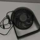 2026 New Desk Fan, Quiet Air Circulator Mini Fan for Bedroom, Portable Smart Display USB Fan, 4 Speeds Strong Airflow, 120Tilt, Small Desktop Table Fans For Office Bedside Room, Translucent Black