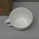 30 oz 900ml Large Coffee Mug Ceramic Jumbo Soup Bowl with Handle Cereal Mugs, Big Coffee Cup for Latte, Cappuccino, Cocoa, Hot Chocolate, Milk, Tea, Breakfast Mulled Drinks, White