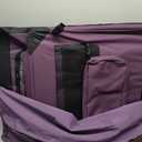 EliteField 3-Door Folding Soft Dog Crate with Carrying Bag and Fleece Bed, Indoor & Outdoor Pet Home (36" L x 24" W x 28" H, Purple)