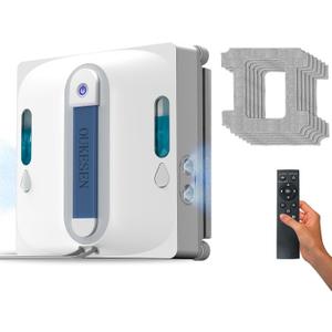 Window Cleaning Robot,9000Pa Sauction & 75N Cleaning Force with 4 Water Spray Support 5 Cleaning Modes & Remote Control,Window Cleaner Robot for Wet Cleaning Frame & Frameless Windows & Tiles