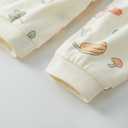 pureborn Baby Boys Girls Romper One-Piece Beach Outfit Summer Clothes 0-24 Months (3-6 Months, Pumpkin Long Sleeve)