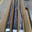 3 Pack 6FT 3-Way Aluminum Fence Post, 1.8mm Thick Walls & 10mm Base, Matte Black Wood Fence Post, Rustproof & Weather-Resistant for Outdoor Privacy Panels, 3 Pack Black Fence Post