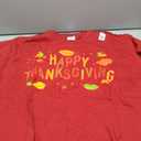 Fall Color Cute Adorable Happy Thanksgiving Design T-Shirt, Red, XL