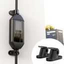 EV Charger Holder Wall Mount Charging Cable Station Accessories Portable EV Charger Control Box Holder Bracket Cable Fixing Clamp Bracket EV Cars PC Material Black