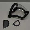 Super Protective Face Shield,Anti Fog Mask,Adult Clear Face Shield,Plastic Face Mask Black