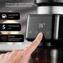 SHARDOR Conical Burr Espresso Coffee Grinder Electric with Precision Timer 2.0, Touchscreen Adjustable Burr Mill with 51 Precise Settings for Home Use, Anti-static, Stainless Steel