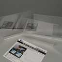 EHWINE 3 Pack Acrylic Sign Holder 8.5 x 11 Horizontal, Double-Sided Stand up Table Top Sign Holders, Clear Acrylic Picture Frame Menu Flyer Paper Holder Display Stand for Office Business Store Wedding Party