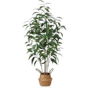 Amazon.com: Ferrgoal Artificial Eucalyptus Tree,4Ft Tree Fake Plant in Pot for Home and Office Decor,Potted Faux Plants Tall Artificial Trees for Indoor, Outdoor : Home & Kitchen
