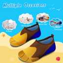WateLves Kids Water Shoes Toddler Girls Boys Barefoot Non-Slip Quick Dry Aqua Socks for Beach Swim Walking (2.5-3 Little Kid, Puppy Footprint)