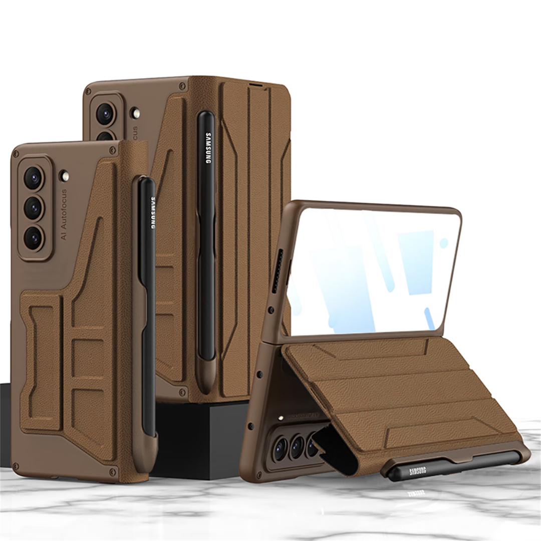 DOOTOO for Samsung Galaxy Z Fold 6 Case Hinge Protection & S Pen Holder Built-in Screen Protector All-Inclusive Military Armor Shockprood Case