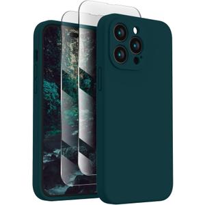 FireNova Designed for iPhone 14 Pro Case, Silicone Upgraded [Camera Protection] Phone Case, Soft Anti-Scratch Microfiber Lining Inside, 6.1 inch, Teal